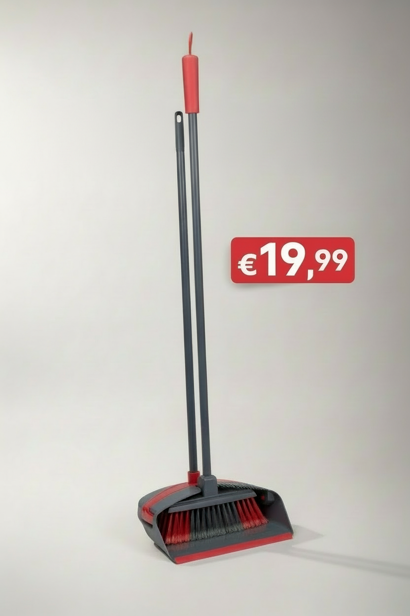 Dirt Devil stoffer en blik met lange steel - 93 cm - 670 gram