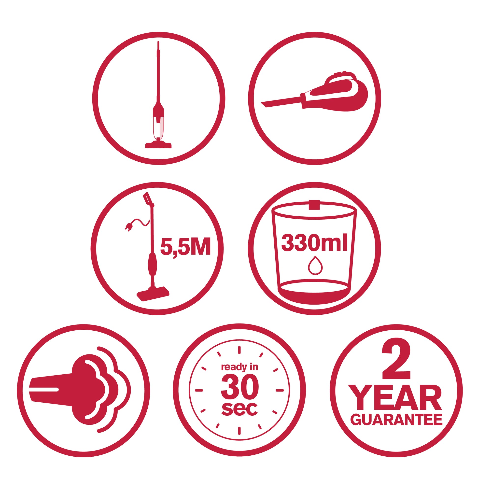 Steam-Mop 1300W 230V Dd7004