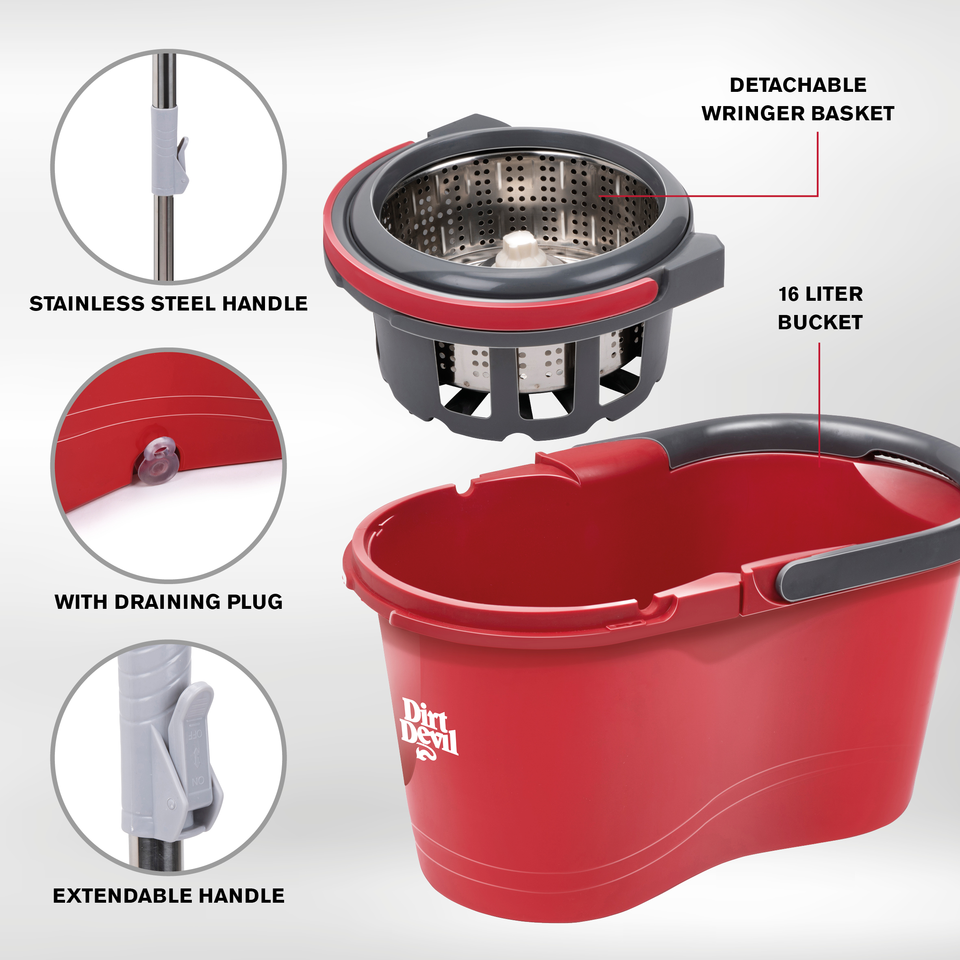 Floor Mop With Mt Wringer 4Pc