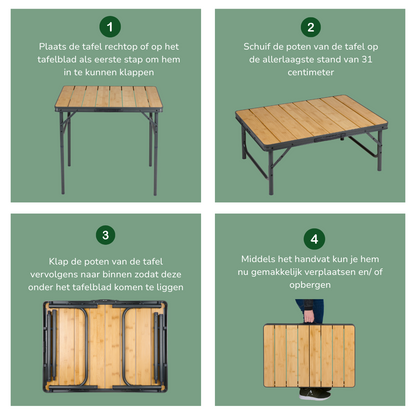 Table Foldable Bamboo