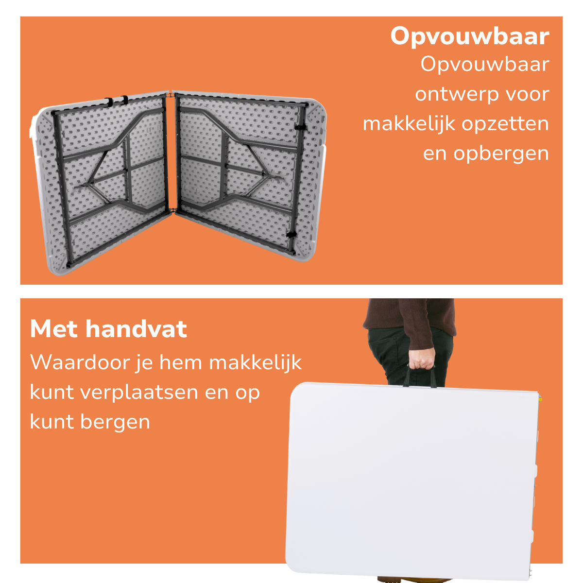 Opvouwbare Tafel 180X74X74Cm