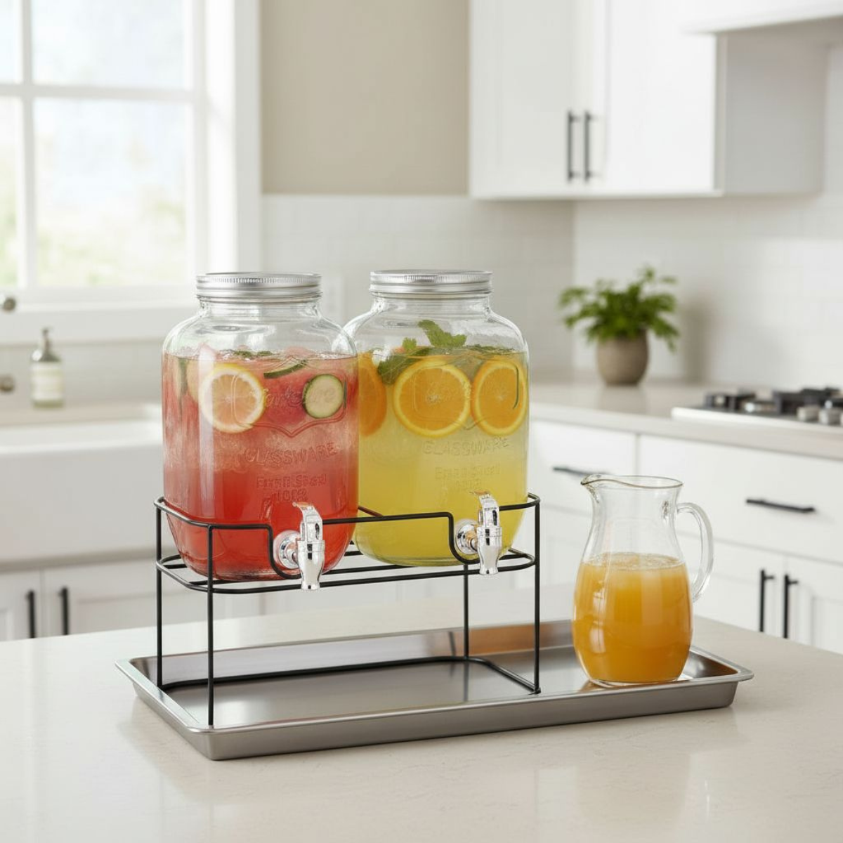 Drink Disp With Stand 4Lx 2Pcs